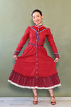Eber Scarlet Calico Prairie Dress XS/S