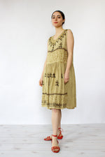 Ana Embroidered Smock Dress