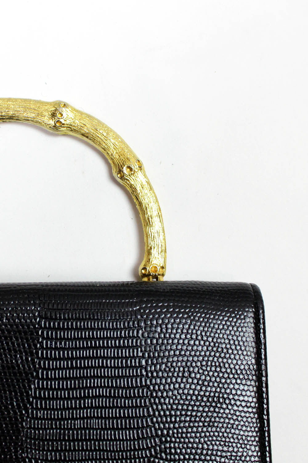 60s Gold Bamboo Evening Bag