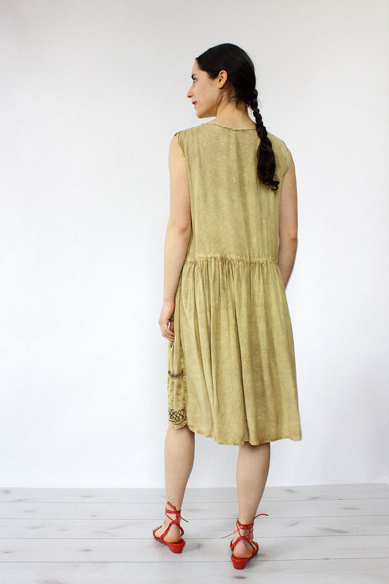 Ana Embroidered Smock Dress