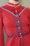 Eber Scarlet Calico Prairie Dress XS/S