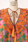 Mosaic Pleated Georgette Dress M-XL