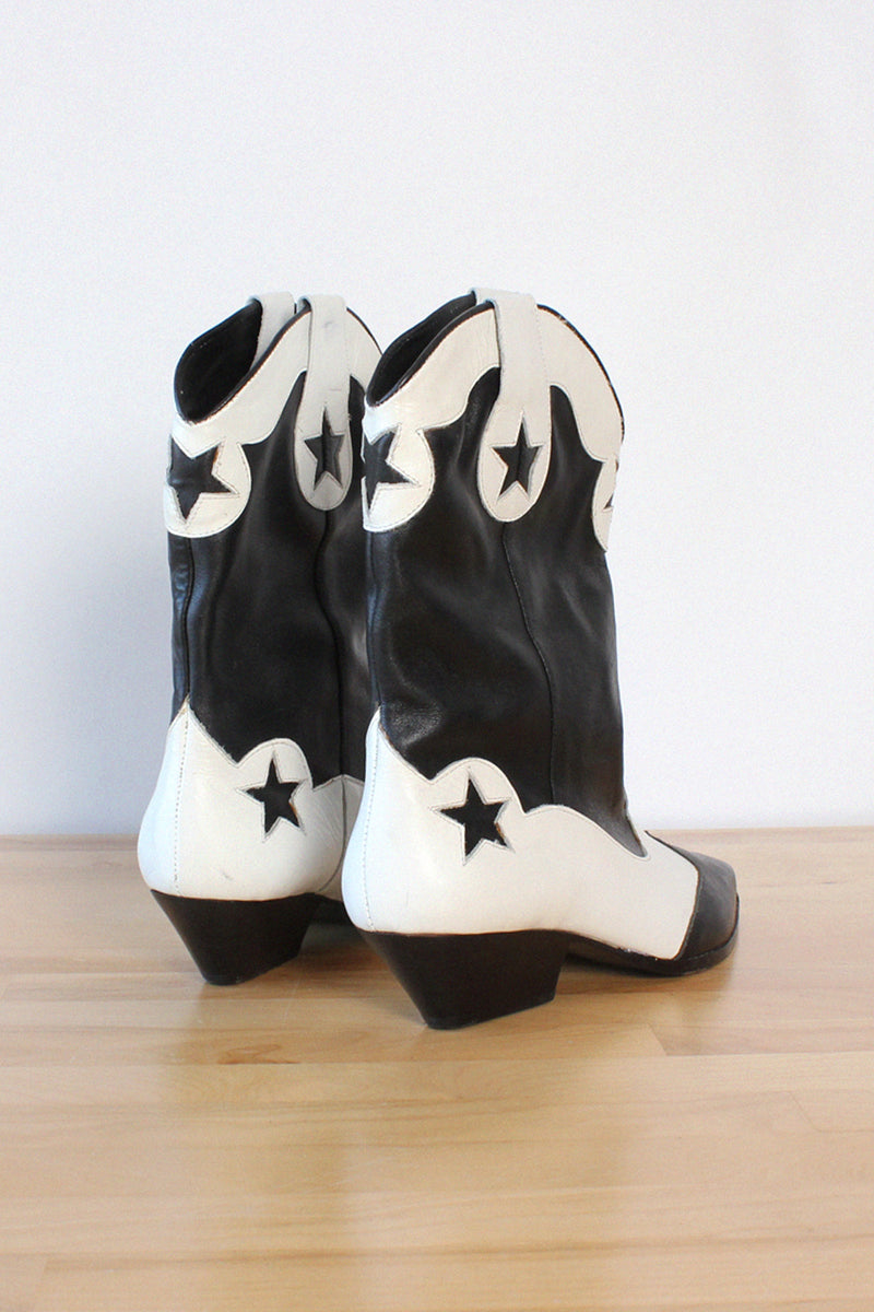 Two Tone Western Booties 9.5