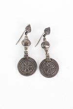 Sterling Flower Drop Earrings