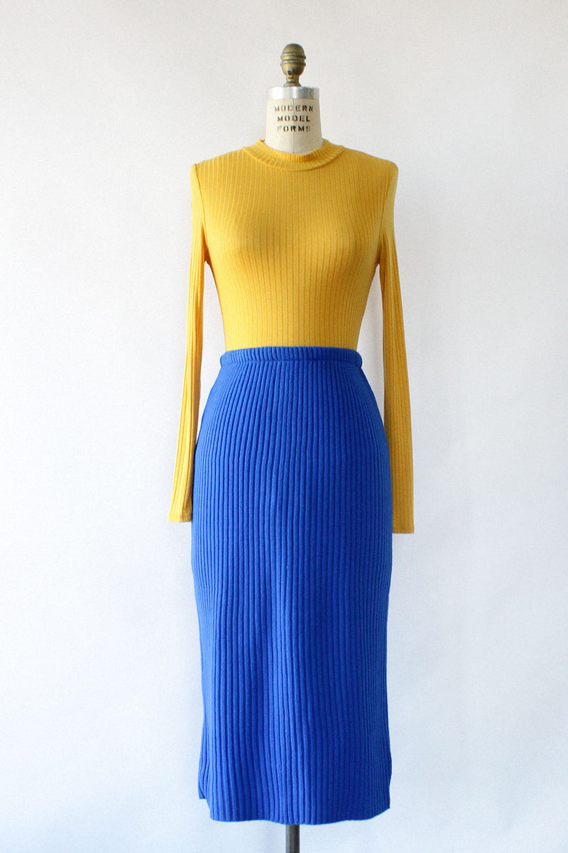 Cobalt Sweater Skirt