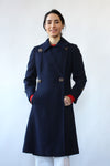 Navy Wool Tailored Mod Coat XS/S