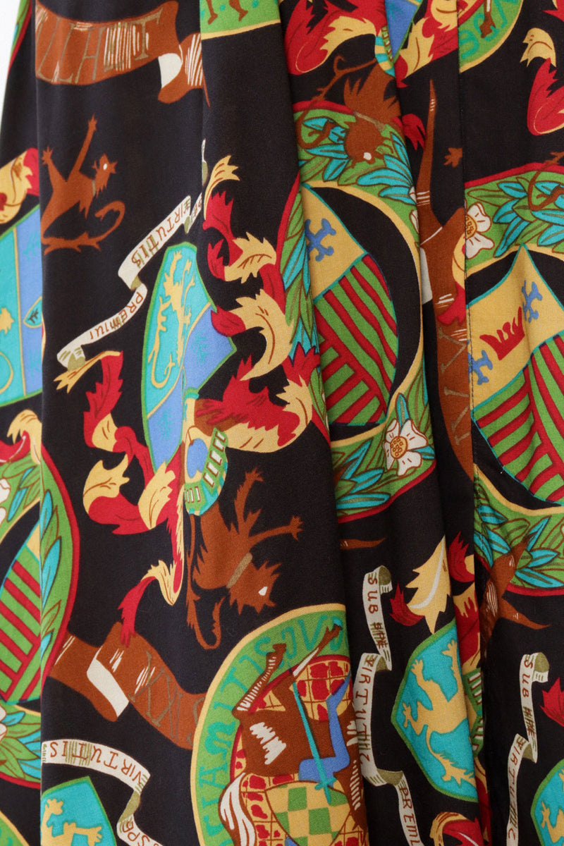 Carol Anderson Royal Crest Skirt M/L