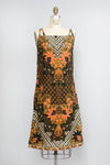 Criss Cross Batik Shift Dress S