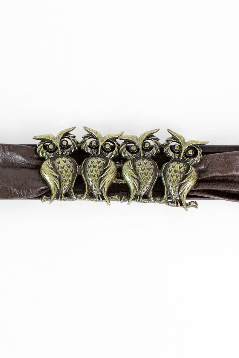 Owl Clan Leather Belt