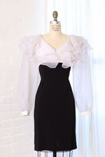 Organza Ruffle Collar Dress M