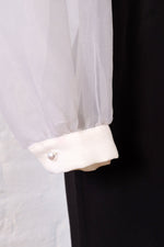 Organza Ruffle Collar Dress M