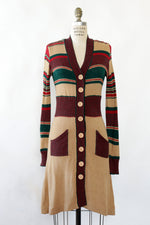Ivy Ruby Khaki Stripe Sweaterdress S-L