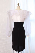 Organza Ruffle Collar Dress M