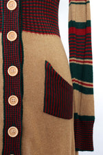 Ivy Ruby Khaki Stripe Sweaterdress S-L