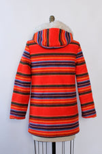 Technicolor Stripe Hooded Parka XS/S
