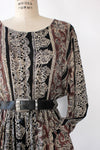 Earthtone Gauzey Pocket Dress M/L