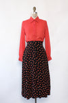 Ditsy Knot Rayon Skirt S