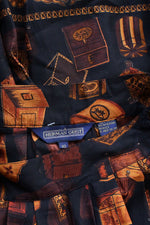 Treasure Chest Print Skirt M