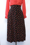 Ditsy Knot Rayon Skirt S