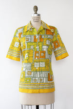 Alex Colman Sunburst Graphic Buttondown M/L