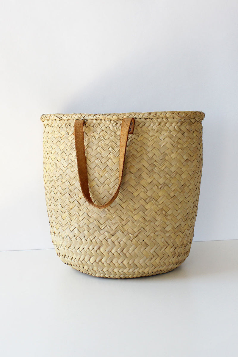 Woven Meadow Basket Bag