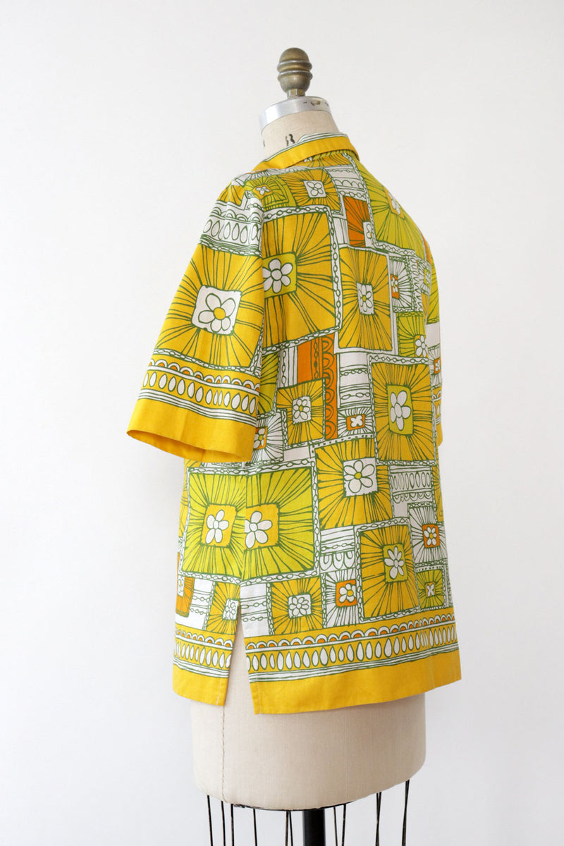 Alex Colman Sunburst Graphic Buttondown M/L