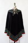 Marianne Border Poncho Sweater XS-L