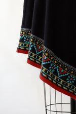 Marianne Border Poncho Sweater XS-L