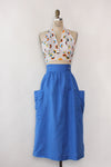Cobalt Linen Pinafore S