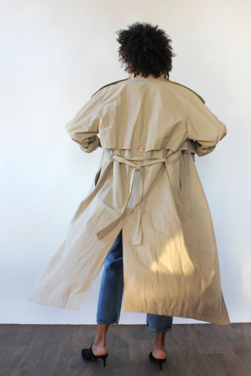 Levine Flyaway Trench Coat S-L