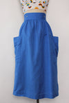 Cobalt Linen Pinafore S