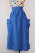 Cobalt Linen Pinafore S