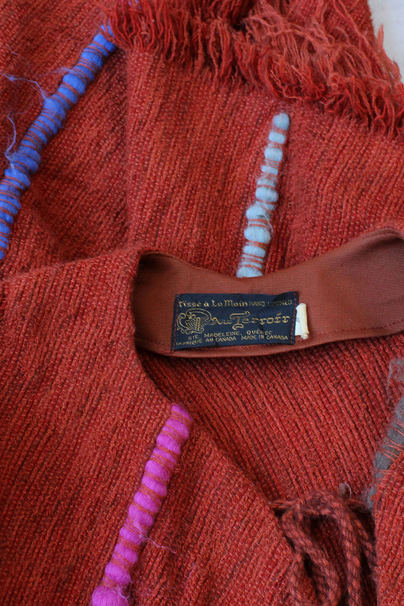 Au Terroír 1970s Blanket Poncho