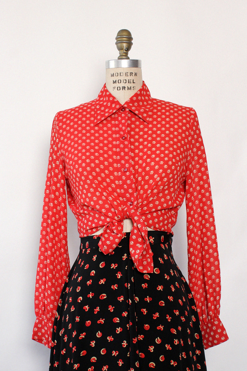 Japanese Geometric Buttondown S/M