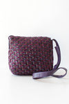 Desmo Violet Weave Leather Crossbody