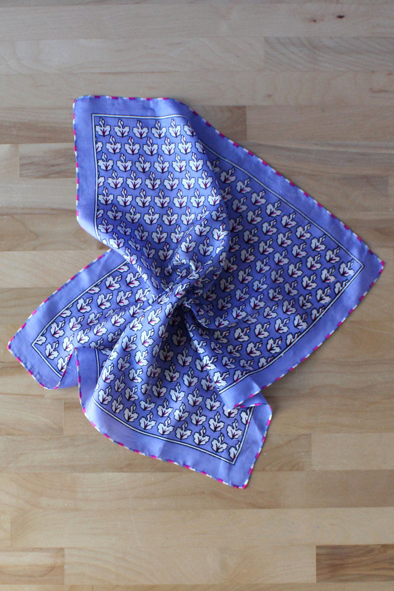 Carnaby Block Print Silk Kerchief