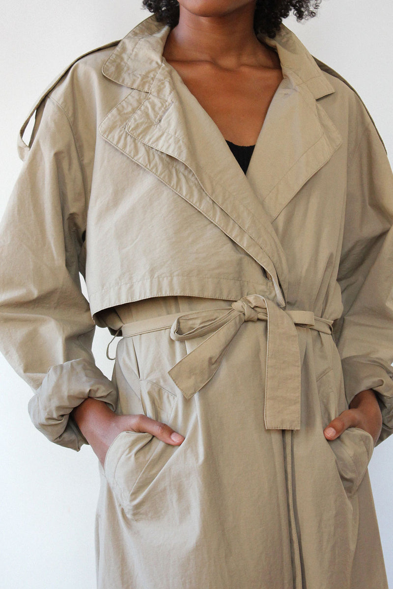 Levine Flyaway Trench Coat S-L