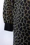 Gold Giraffe Sweater Dress M/L