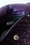 Desmo Violet Weave Leather Crossbody