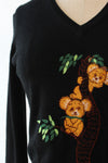 Koala Embroidered Sweater M