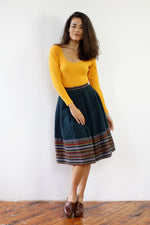 Forest Green Guatemalan Skirt XS/S