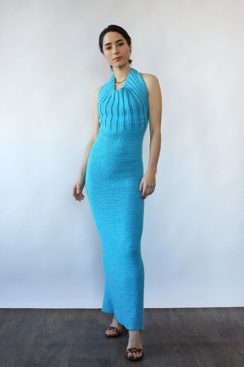 Mermaid Tail Knit Dress XS-M OMNIA Mermaid Tail Knit Dress XS-M OMNIA