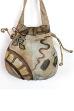 painted bucket bag