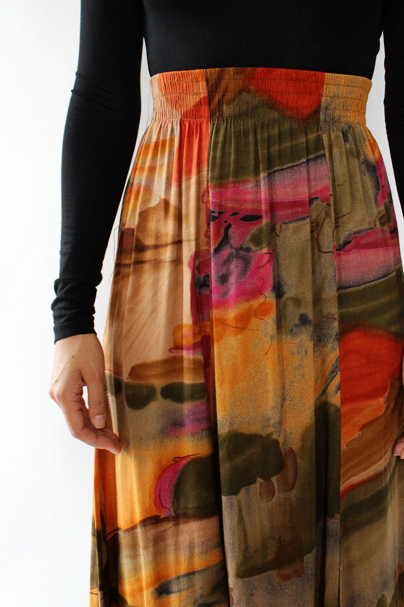 Morning Walk Abstract Skirt