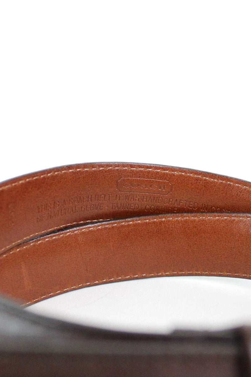 Coach Cordovan Belt S/M