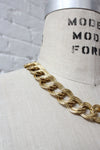 Goldtone Collar Chain Necklace