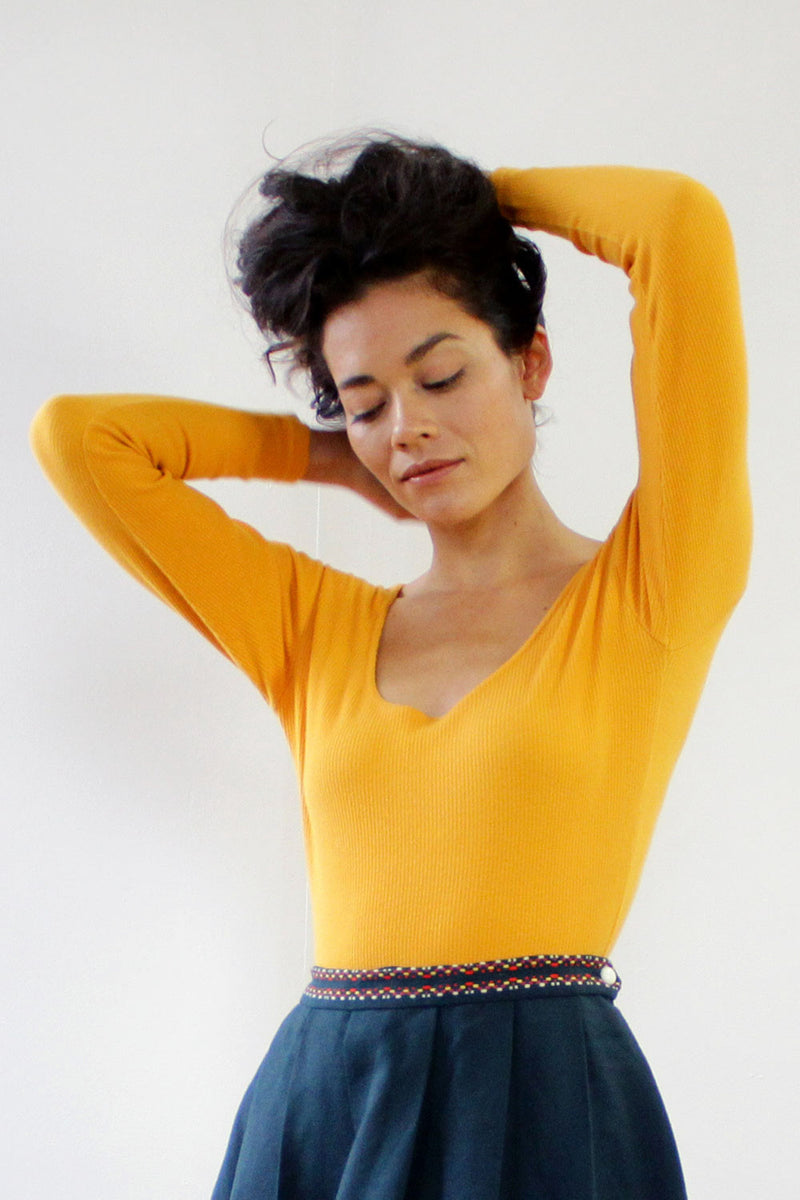 Mustard Yellow Betty Bodysuit S/M