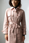 Misty Rose Trench Coat S/M