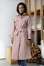 Misty Rose Trench Coat S/M
