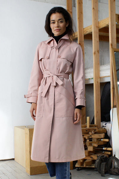 Misty Rose Trench Coat S/M – OMNIA